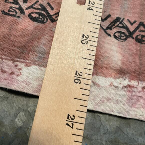 Vintage Hot Curl Surf All Over Print Single Stitch Tee Shirt Mens Medium 90s AOP - Picture 9 of 9